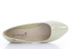 OUTLET Beige, lacquered Meganno ballerinas - Footwear