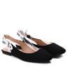 OUTLET Black Chenya open-heel ballerinas - Shoes
