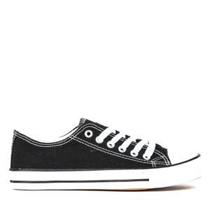 OUTLET Black and white Noenoes women's sneakers - Footwear