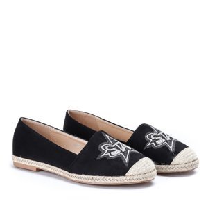 OUTLET Black espadrilles with a Borneo patch - Footwear