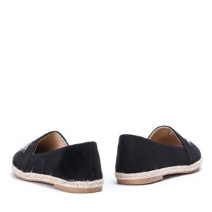 OUTLET Black espadrilles with a Borneo patch - Footwear