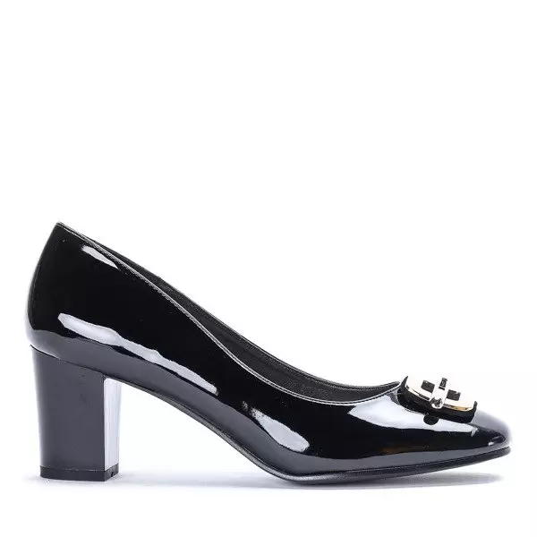 OUTLET Black pumps on the My Lucky Day post - Footwear