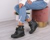OUTLET Black sneakers with Denney's covered wedge - Footwear