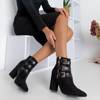 OUTLET Black women's ankle boots with Lardiano buckles - Footwear
