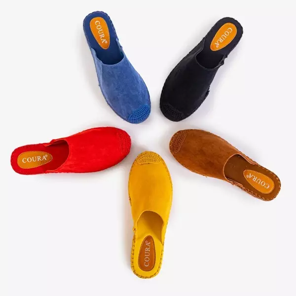 OUTLET Brown women's slippers a'la espadrilles Toshiko - Footwear