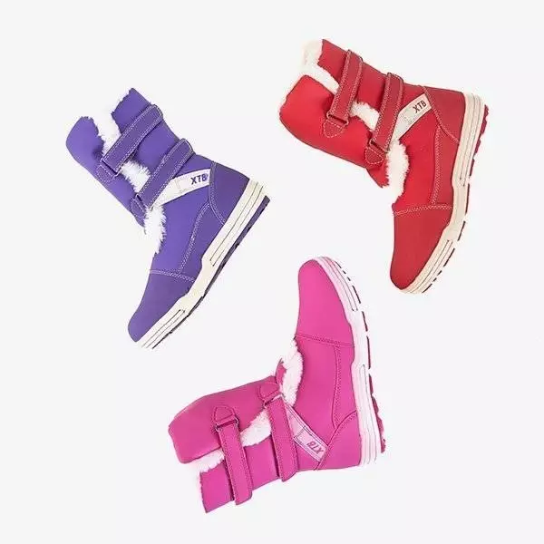 OUTLET Children's red snow boots Astoria - Footwear