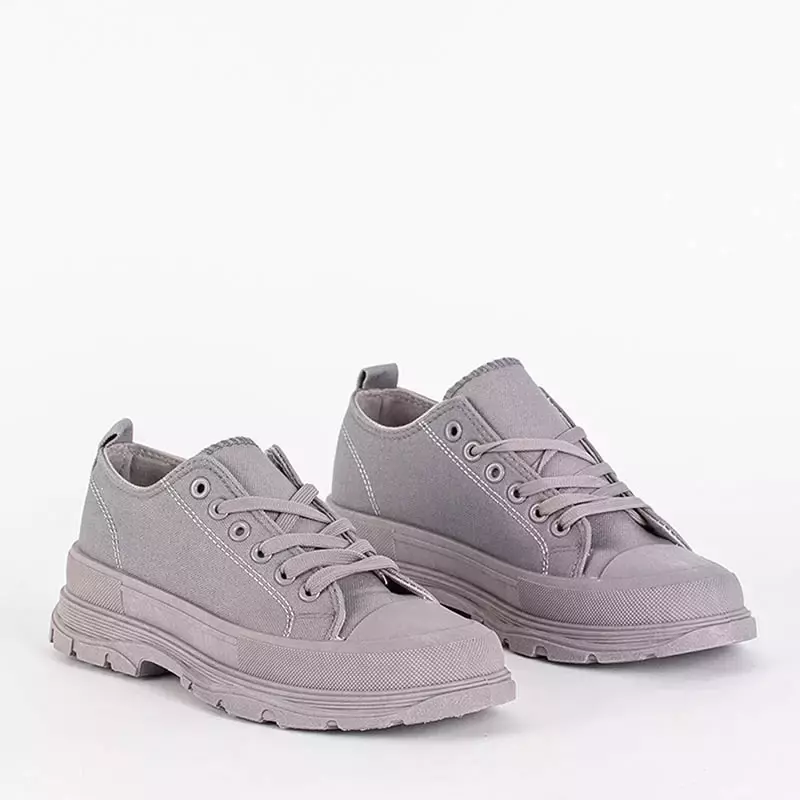 OUTLET Gray women's sports shoes Isidu - Footwear
