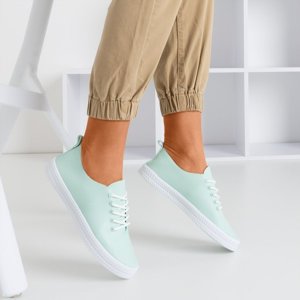 OUTLET Mint laced sneakers Ewilia - Footwear