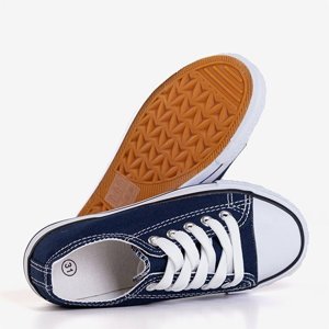 OUTLET Navy blue children's sneakers Franklin - Footwear