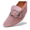 OUTLET Pink loafers with a buckle Alessia - Shoes