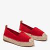 OUTLET Red espadrilles on the Umox platform - Footwear