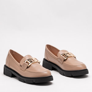 OUTLET Semla brown chained half shoes - Footwear