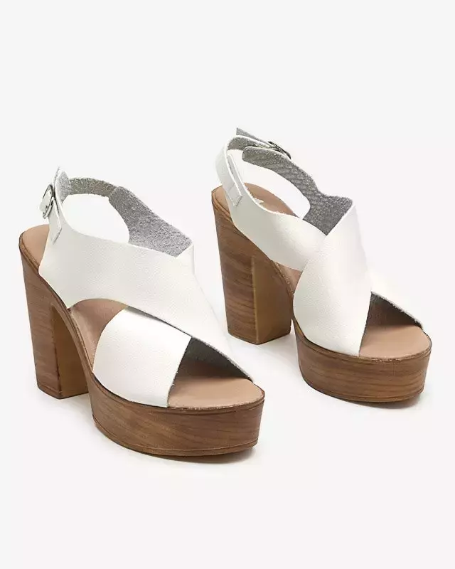 OUTLET White women's Feridi high stiletto sandals - Footwear
