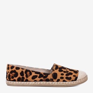 OUTLET Women's espadrilles in a leopard pattern Mirisa Fulton - Shoes
