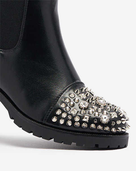 OUTLET Women's studded boots in black Amerapi- Footwear
