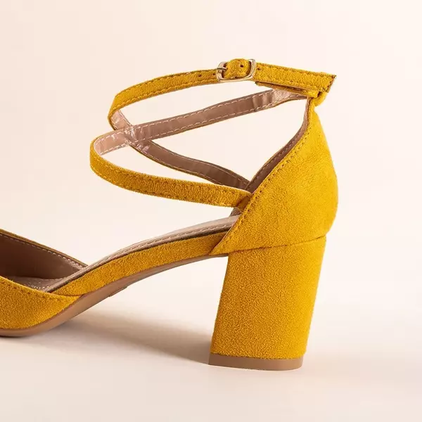 OUTLET Yellow pumps for women Nadie - Shoes