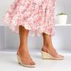 Pink Lacasia Women's Wedge Sandals - Footwear