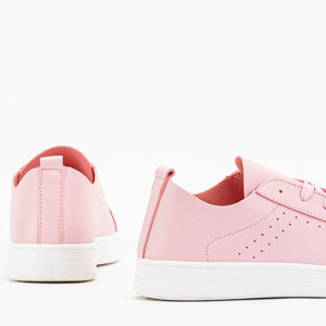 Pink Women's Layli Lace-Up Sneakers - Footwear