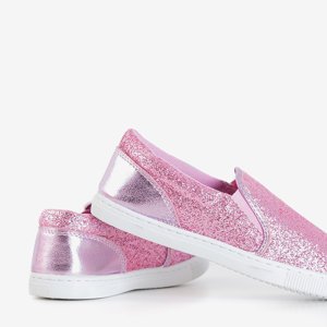 Pink children's brocade sneakers Talarina - Footwear