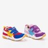 Pink children's shoes with colorful inserts Sandray - Footwear
