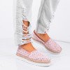 Pink espadrilles with lace trim Ariel - Footwear