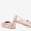 Pink espadrilles with openwork Sevia ornament - Footwear 1