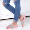 Pink flip-flops decorated with rhinestones Rabia - Footwear 1