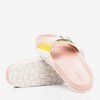 Pink flip-flops with holographic finish Sabia - Footwear 1
