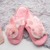 Pink women's bunny slippers Vixis - Footwear