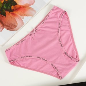 Pink women's cotton panties - Underwear