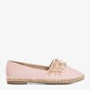 Pink women's espadrilles with Anchu studs - Footwear
