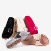 Pink women's flip-flops with Lovinka buckle - Footwear 1