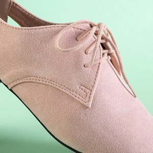Pink women's shoes with cutouts Fairy - Footwear