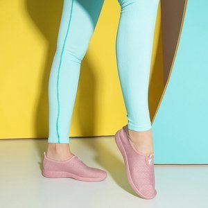 Pink women's slip on Smegin sneakers - Shoes