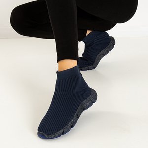 Pitly navy blue women's sports shoes - Footwear