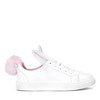 Prenoea white sneakers with ears and pompom - Footwear