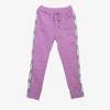 Purple sweatpants with stripes - Clothing