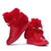 Red sneakers on an indoor wedge Aleena - Footwear