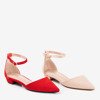 Red women's flat ballerinas Arinida - Footwear