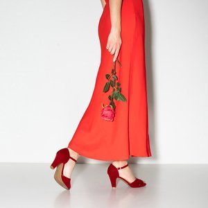 Red women's post sandals Idela - Footwear