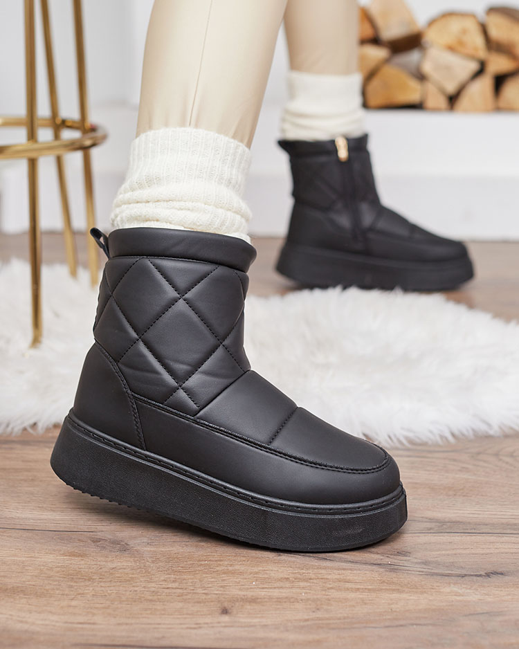 Royalfashion Black women's boots a'la snow boots Kacecica