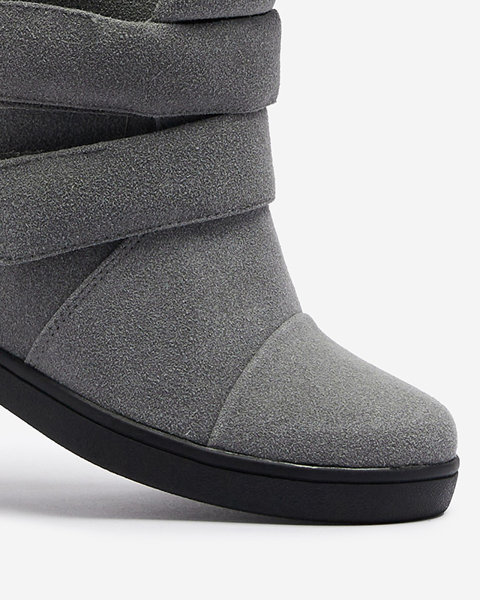 Royalfashion Grey sneakers on covered heel Brisa