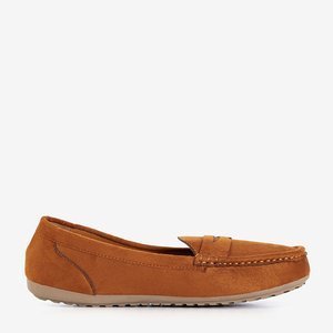 Selbika light brown women's moccasins - shoes