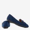 Seraphine navy blue loafers for women - Footwear 1