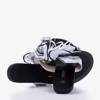 Silver flip-flops with a bow Abima - Footwear 1