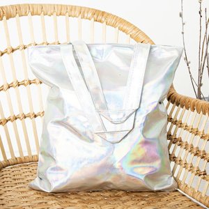 Silver holographic statement shoulder bag - Accessories