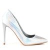 Silver pumps with holographic finish Ibiza - Footwear