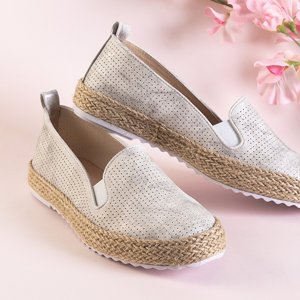 Silver women's espadrilles Bela - Shoes