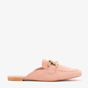Slippers a'la moccasins in pink Gabbu- Footwear