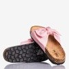 Sunshine pink slippers with bow - Footwear